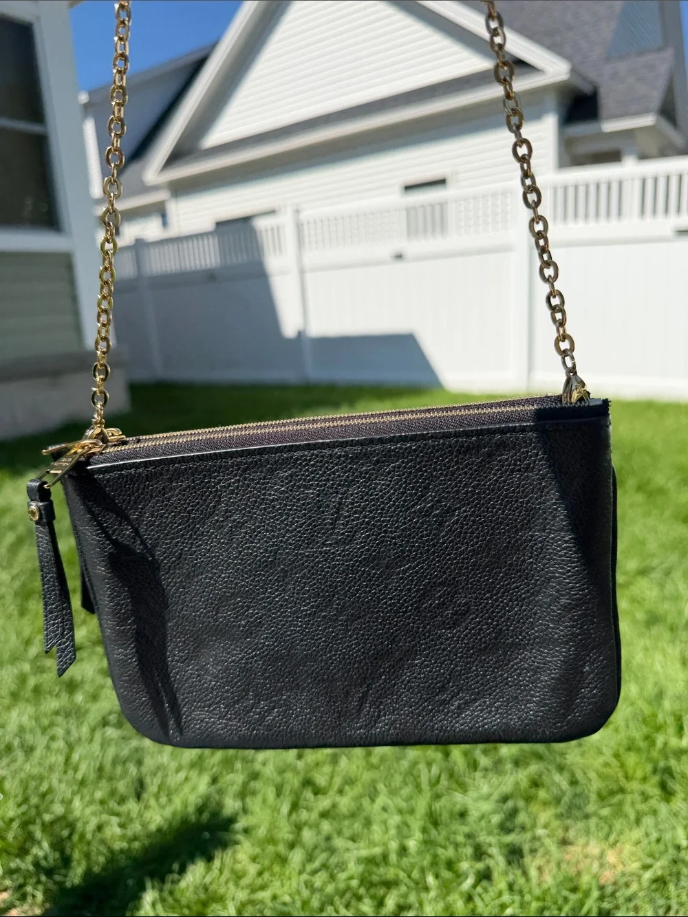 NWOT Louis Vuitton Empreinte Double Zip Pochette - Picture 3 of 9